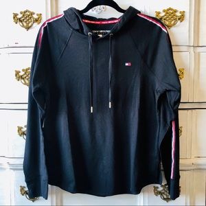 Tommy Hilfiger Sport Black Lightweight Hoo…